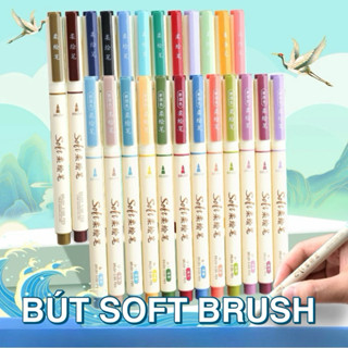  BÚT SOFT BRUSH ĐẦU CỌ MỀM DỄ DÀNG GHI CHỮ CALLIGRAPHY - ĐA DẠNG TONE MÀU XINH IU 