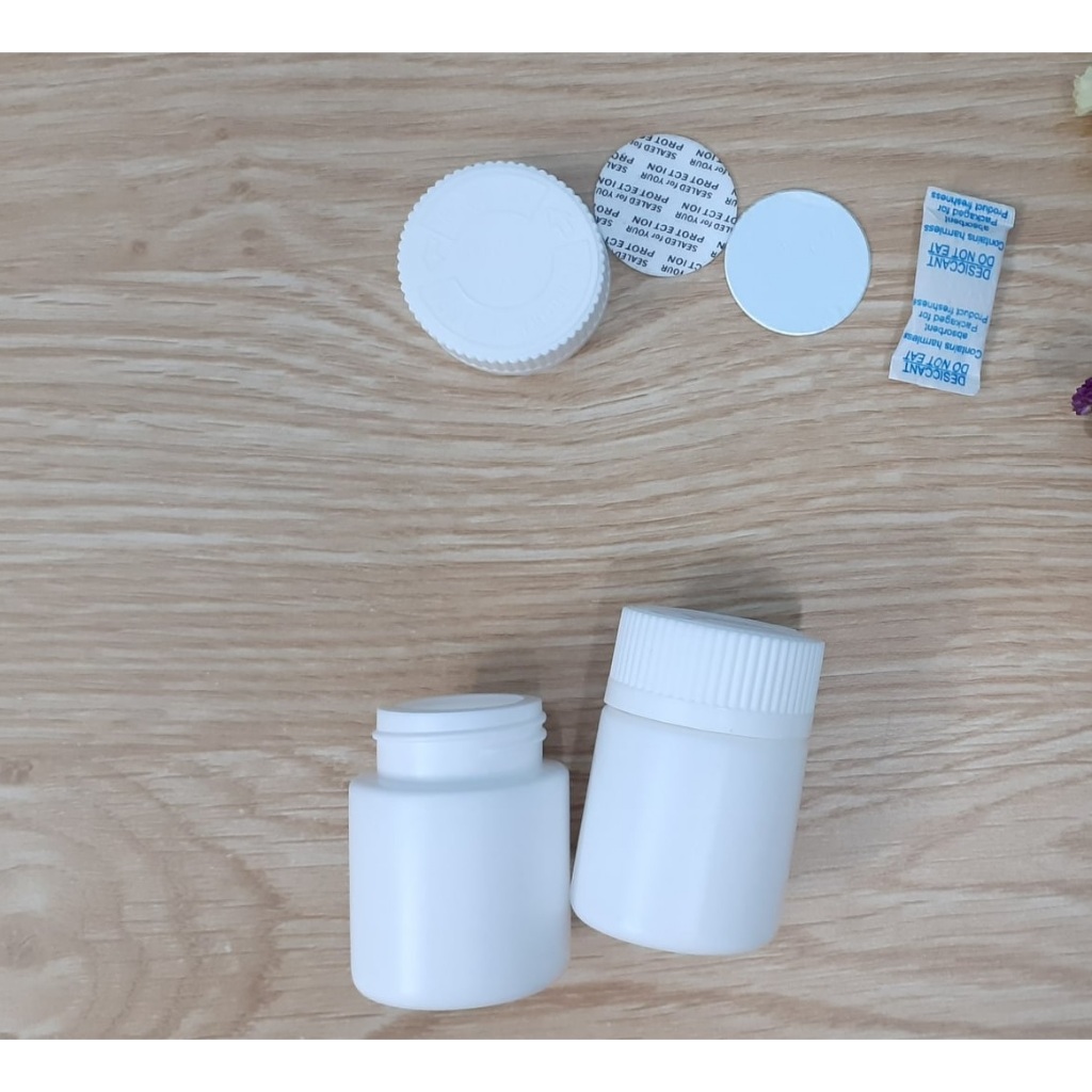 Bán vỏ chai nhựa dược phẩm 45ml Nắp nhấn- 10 Vỏ lọ đựng dược 45CC