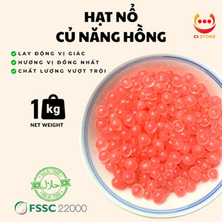 THẠCH NỔ - HẠT NỔ CỦ NĂNG HỒNG 1KG | THẠCH NỔ TOPPING TRÀ SỮA TRÀ TRÁI CÂY MẬT ONG VGS