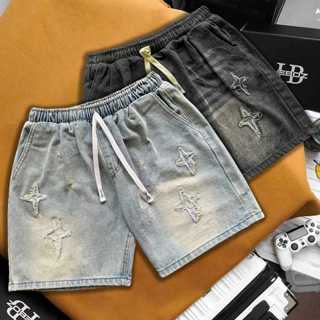 QUẦN SHORT JEAN NAM LƯNG THUN NGANG TRÊN GỐI PHONG CÁCH TRẺ TRUNG