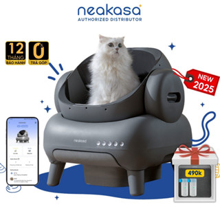 [New 2026] Máy vệ sinh tự động cho mèo NEAKASA M1 Plus, Máy dọn phân mèo thiết kế OPEN-TOP