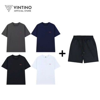 Bộ Quần Áo Thể Thao VINTINO Áo Cổ Tròn Cotton Mềm Mịn, Quần Kaki Năng Động AT05-QS03