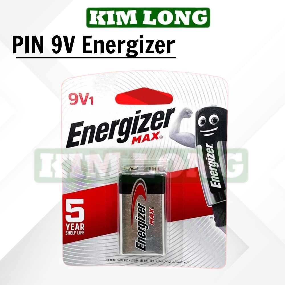 Pin 9V Energizer ( Pin Vuông 9V ) 6LF22 - Hàng Chính Hãng 1 đổi 1 nếu pin lỗi từ nhà sản xuất