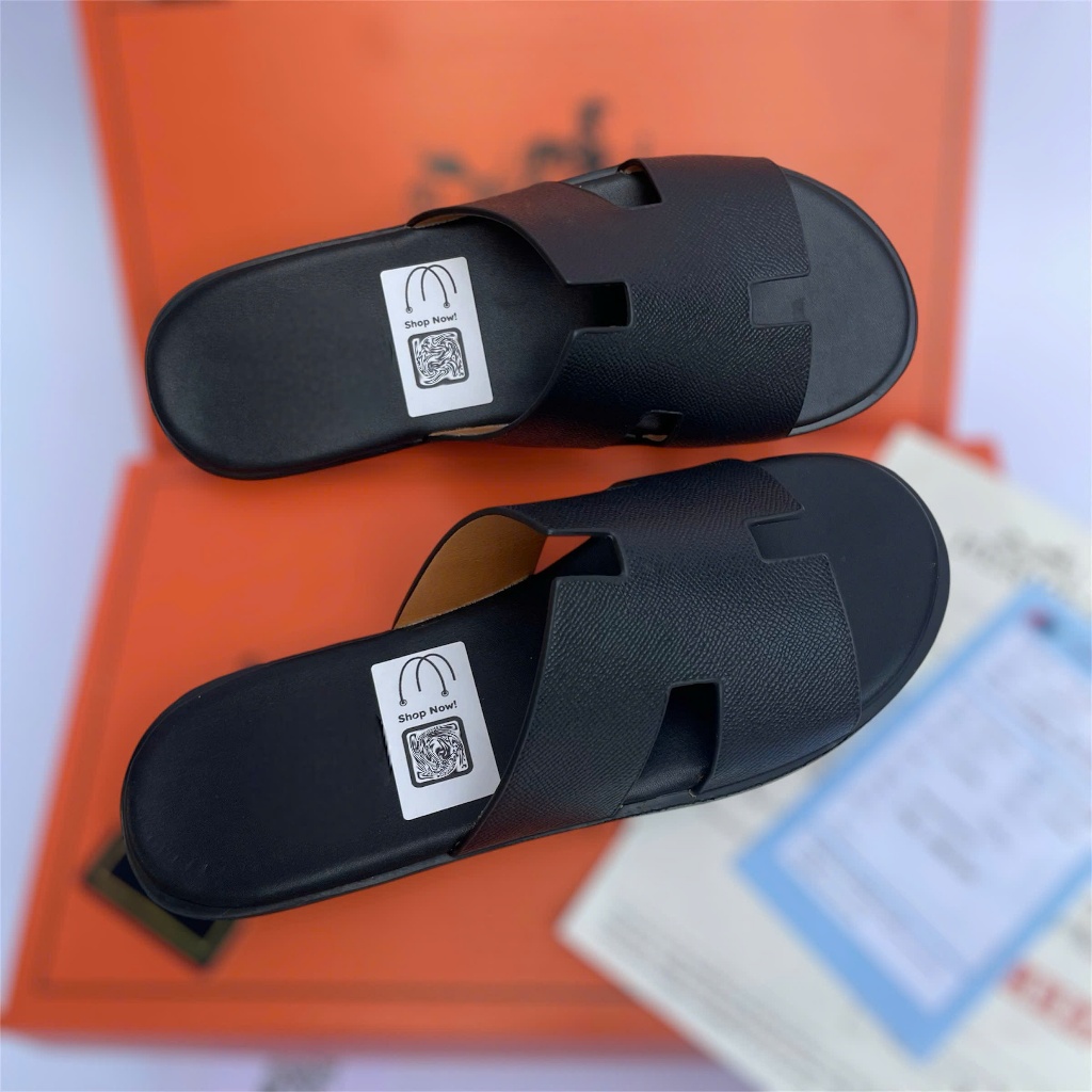 Sản Như ảnh . Dép nam H...M  quai da thời trang nam nữ cao cấp full size 37 đến 44