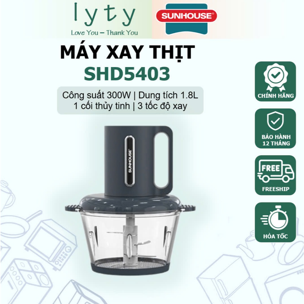 Máy xay thịt Sunhouse SHD5403 chính hãng bảo hành 12 tháng Toàn Quốc