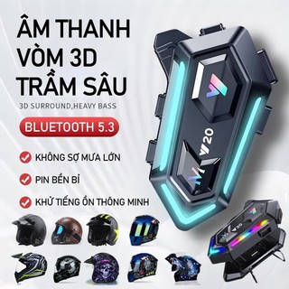 2025 Mới Đa Năng Chống Nước Bluetooth Xe Máy Mũ Bảo Hiểm Tai Nghe Không Dây IPX6 Chống Thấm Nước Khử Tiếng Ồn Tai Nghe