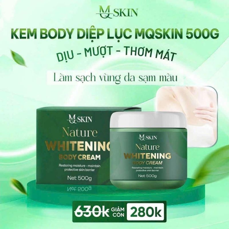 500gr - Kem Body Diệp Lục MQ SKIN (chính hãng)
