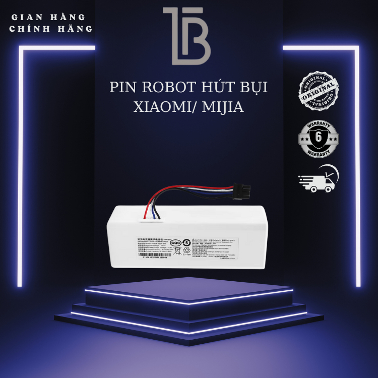 Pin robot hút bụi Xiaomi Mijia 1C - STYTJ01ZHM - SKV4093GL - Phụ kiện linh kiện robot Xiaomi/ Mijia