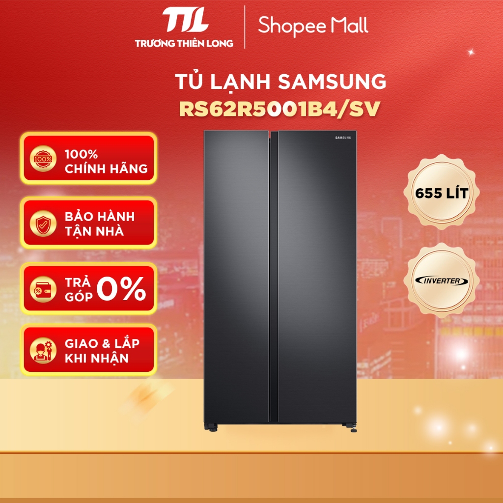 RS62R5001B4/SV / RS70F65Q3TSV / RS70F65Q3FSV - Tủ Lạnh Samsung Inverter 655L RS70F65Q3TSV/FSV [FREES