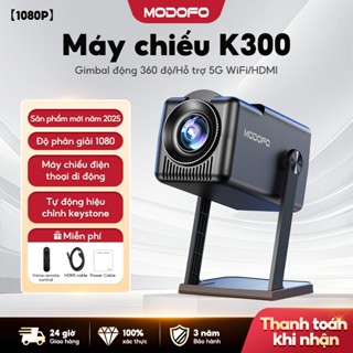 MODOFO Máy chiếu mini HY320 Android 11 Full HD 1080P 4K WiFi 2,4/5G Bluetooth Kết nối điện thoại laptop ios xem phim