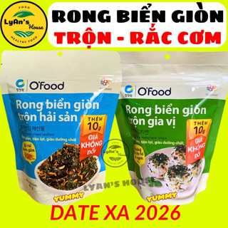 RONG BIỂN GIÒN Trộn Cơm/ Rắc Cơm/ Trộn Hải Sản, Gia Vị, Khô Gà, Rong biển Ăn liền Hàn Quốc OFood món ăn vặt ăn sáng bé