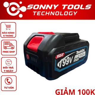 Pin Makita, Pin 10 cell Makita 199v có đèn báo pin Chân Pin Phổ Thông M21 Dùng Cho Máy Khoan - Máy Bắn Bulong