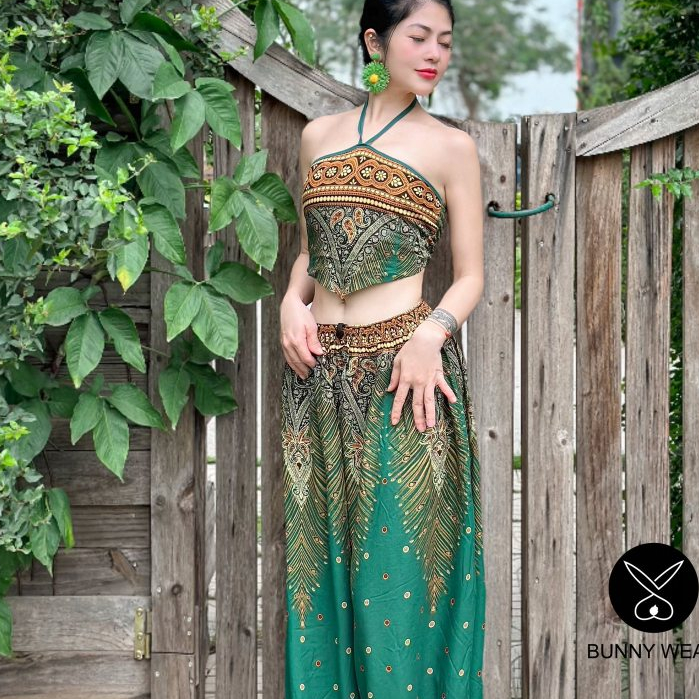 Set rời Alibaba Bunny Wear Official BN0090 - 01 chất lanh thái cao cấp thể thao -   tập yoga, gym, đ
