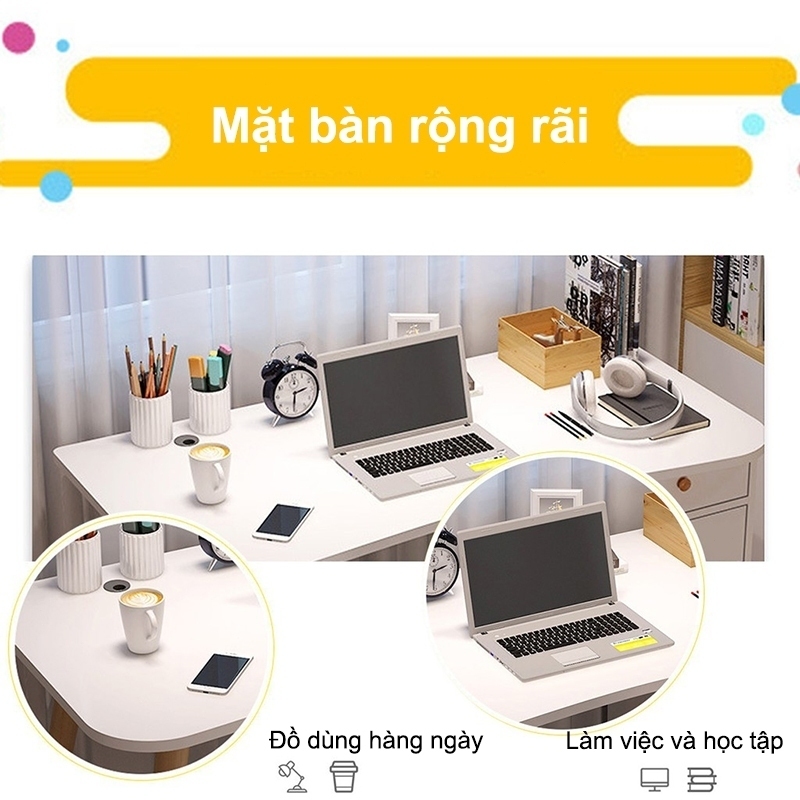 Bàn Làm Việc Chân Tròn Đa Năng,  Phong Cách Dùng Học Tập Làm Việc Cho Học Sinh Lắp Ghép Tiện Ích | BigBuy360 - bigbuy360.vn