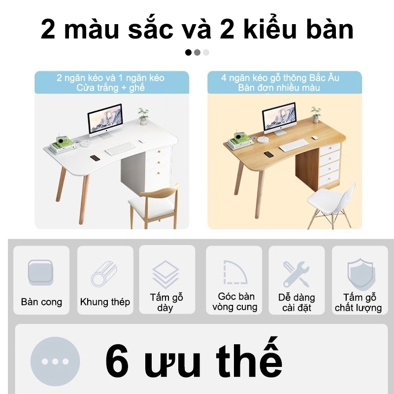 Bàn Làm Việc Chân Tròn Đa Năng,  Phong Cách Dùng Học Tập Làm Việc Cho Học Sinh Lắp Ghép Tiện Ích | BigBuy360 - bigbuy360.vn