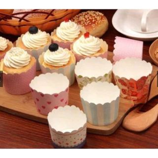 Cupcake cứng to dây 50 chiếc, giấy cứng 6cm-7cm làm bánh bông lan, bánh Cupcake