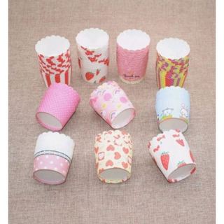 Cupcake cứng to dây 50 chiếc, giấy cứng 6cm-7cm làm bánh bông lan, bánh Cupcake