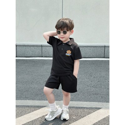 Áo polo bé trai in hình nhiều màu chất cotton 4 chiều  - Áo thun có cổ cho bé Loza Kids PL001