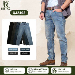 Quần Jean nam The Rustico dáng Regular Fit chất liệu cotton cao cấp co giãn thoải mái QJ2402