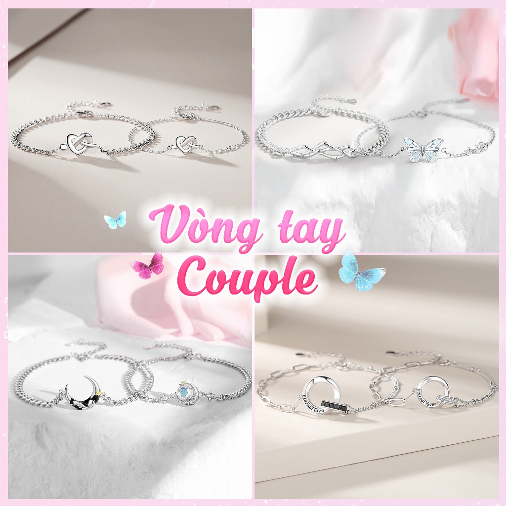 Vòng đôi TÌNH YÊU COUPLE cặp nam nữ kiểu dáng thời trang đa dạng nhiều mẫu [HÀNG MỚI VỀ]