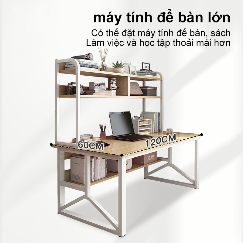 Bàn làm việc bàn học có giá sách Nội Thất thiết kế phong cách hiện đại  mặt gỗ MDF dễ lau chùi | BigBuy360 - bigbuy360.vn