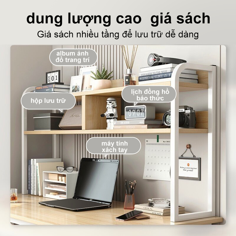 Bàn làm việc bàn học có giá sách Nội Thất thiết kế phong cách hiện đại  mặt gỗ MDF dễ lau chùi | BigBuy360 - bigbuy360.vn