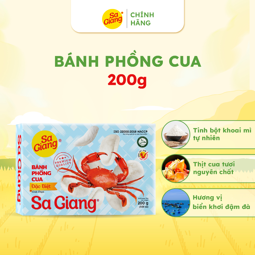 [SA GIANG] - Bánh Phồng Cua 200g