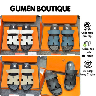 Dép Nam 2 Quai Da PU Cao Cấp, Dép Quai Ngang Mẫu Mới 2025