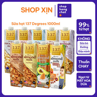 [HỘP 1 LÍT] Sữa Hạt 137 DEGREES Thái Lan 99% Từ Hạt, Không Sữa Bò, Không Đường, Healthy Thơ Ngon Bổ Dưỡng