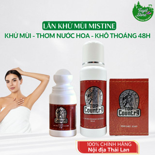  Lăn khử mùi Mistine Top Country Thái Lan 60ml Lăn khử mùi nam nữ hương nước hoa khô thoáng 48h 