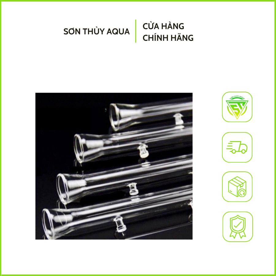 Ống thuỷ tinh+chén thức ăn cho cá tép