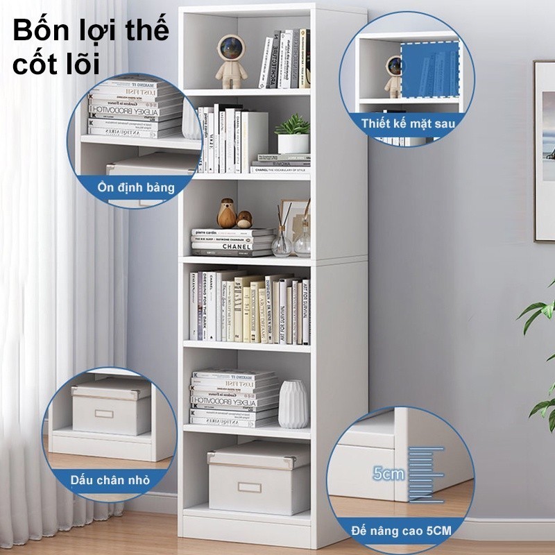 Bmzar Kệ sách gỗ đa năng có khả năng tận dụng không gian cao và đa chức năng trang trí và lưu trữ | BigBuy360 - bigbuy360.vn