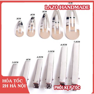  Set 10 Phôi Kẹp Tóc Giọt Nước Mỏ Vịt Màu Bạc Làm Kẹp Tóc Thủ Công Từ Kẽm Nhung Len Sợi Cotton 