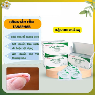 Bông Tẩm Cồn Sát Khuẩn 70% Alcohol Pads – Hộp 100 Miếng