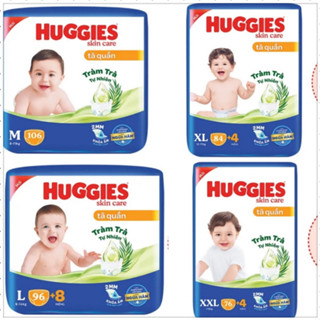 Tã quần Huggies Skincare/Skinperfect Mega Jumbo M106/L96+8/XL84+4/XXL76+4 Sản Phẩm Mới Nhất 2025 Lõi Nén Mỏng 2mm