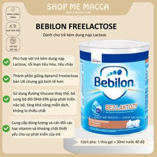 Sữa Bebilon free lactose 400g cho bé