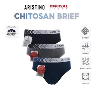 COMBO 3 Quần lót nam ARISTINO Chitosan cạp chun mềm FITFOMR 360 ôm body thoáng khí - ABF01807