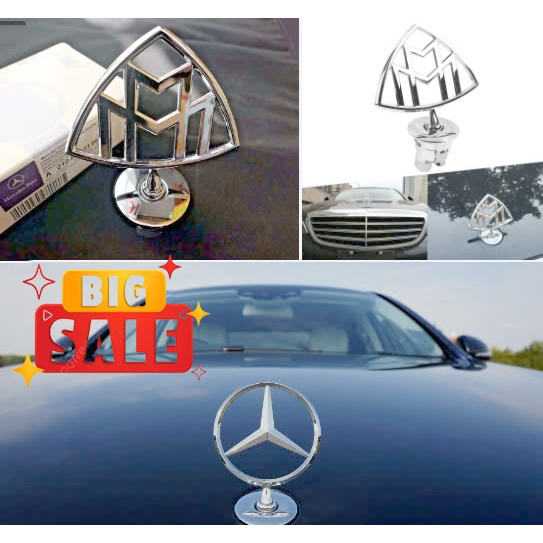 Biểu Tượng Maybach Vị Trí Nắp Capo ( Chuẩn Hãng ) - Logo Mercedes Vị Trí Capo Trước Có Lẫy Cài