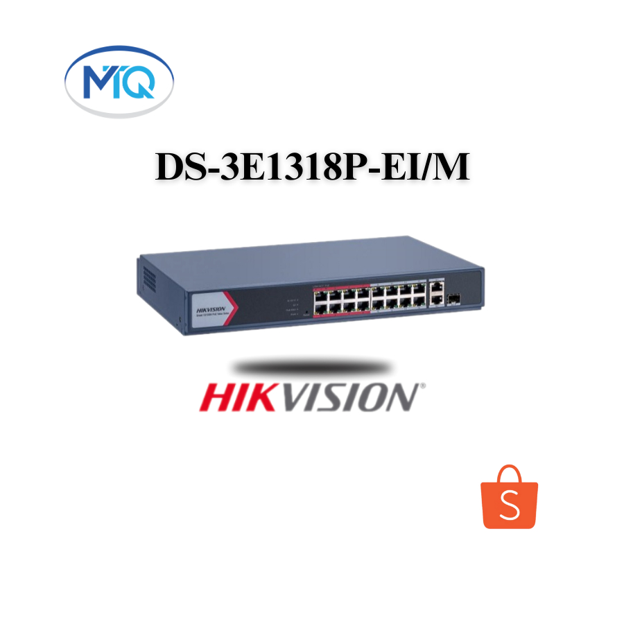 Switch POE 16 cổng Hikvision DS-3E1318P-EI/M