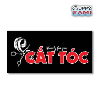 Sticker Trang Trí Tiệm TÓC, TRANG ĐIỂM - Dán Kính, Dán Tường, Độ Dính Cao, Có Khả Năng Chống Nước, KT 30x15cm