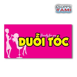 Sticker Trang Trí Tiệm TÓC, TRANG ĐIỂM - Dán Kính, Dán Tường, Độ Dính Cao, Có Khả Năng Chống Nước, KT 30x15cm