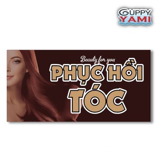 Sticker Trang Trí Tiệm TÓC, TRANG ĐIỂM - Dán Kính, Dán Tường, Độ Dính Cao, Có Khả Năng Chống Nước, KT 30x15cm