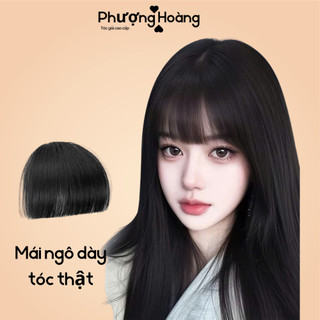 Tóc Mái Ngố Dày Tự Nhiên Tóc Thật - Phong Cách Trẻ Trung