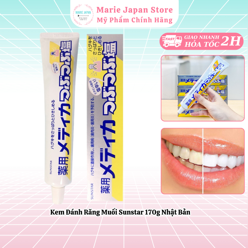 Kem Đánh Răng Muối Sunstar 170g Nhật Bản - Marie Japan