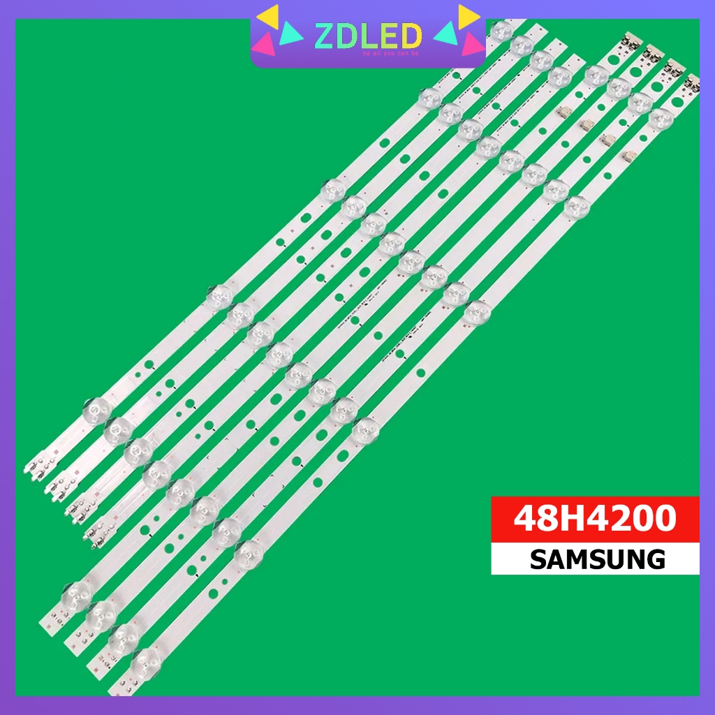 THANH LED TIVI SAMSUNG 48H4200 , 48H5203 - 1 BỘ 8 THANH NỐI NHAU, 1 THANH 6 LED VÀ 1 THANH 5 LED , H