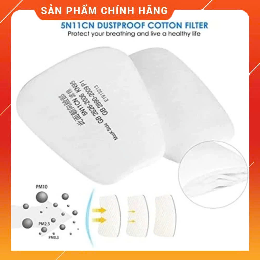 Combo 10 Bông Lọc Mặt Nạ Chống Độc 3m 6200 6800 7502 5N11CN KN95