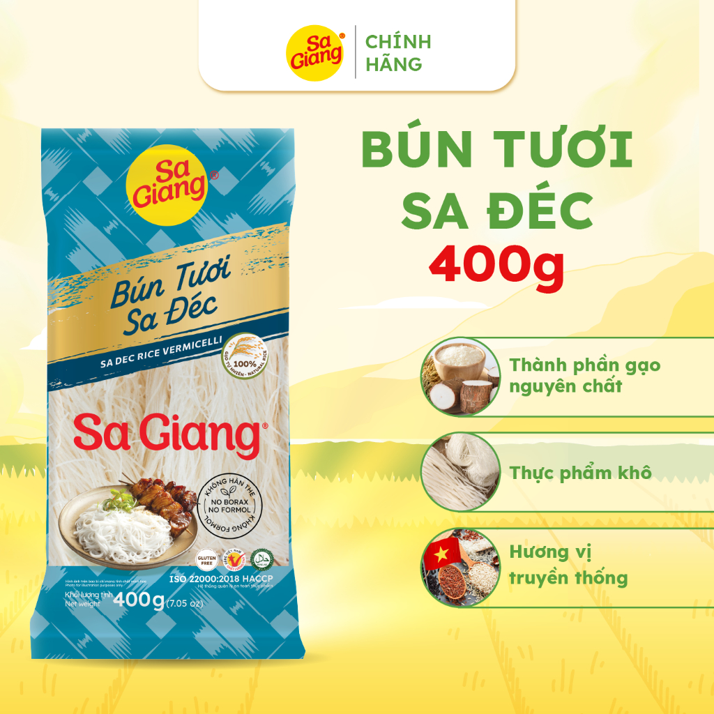 [SA GIANG] - Bún Tươi Sa Đéc 400g