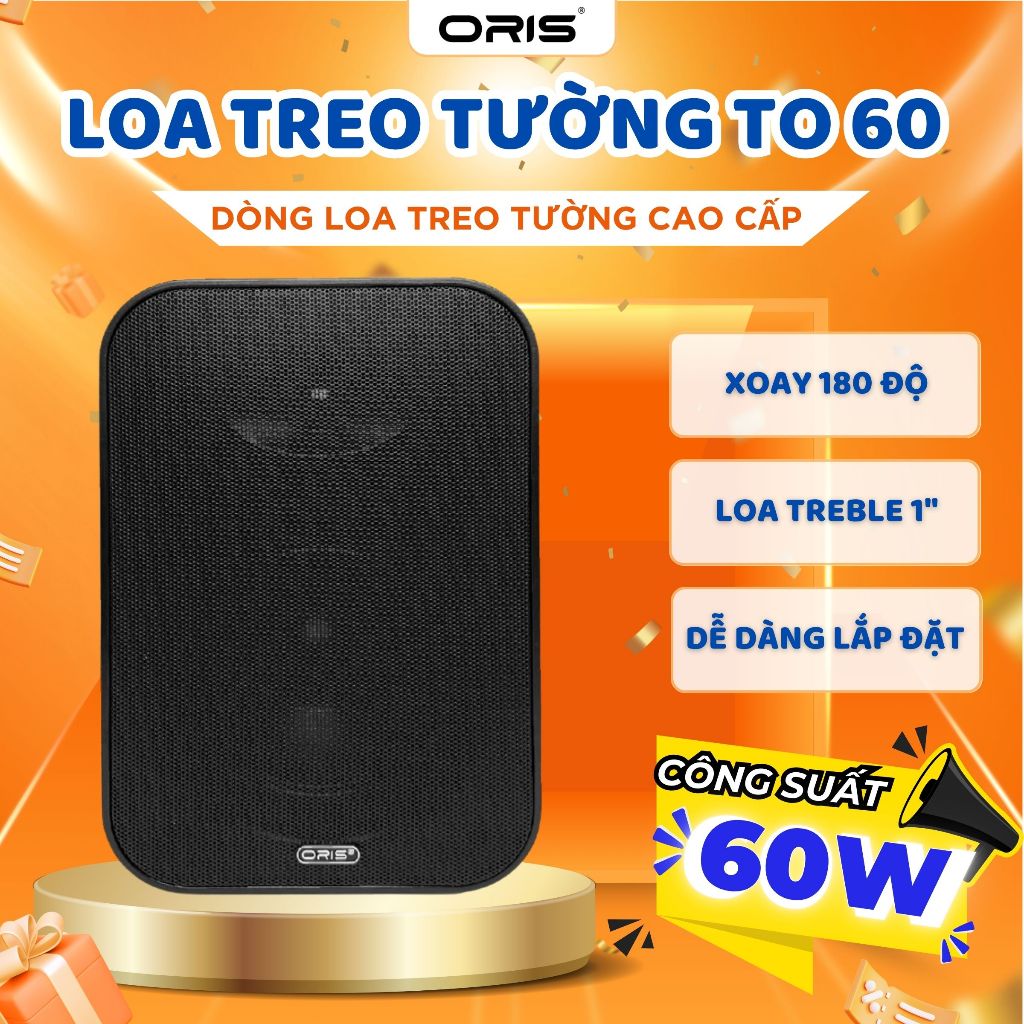 Loa Karaoke Oris TO-60/TO-60A - Loa 60W  - Loa Quán Cafe, Nhà Hàng, Salon, Spa, Lớp Học, Hội Nghị