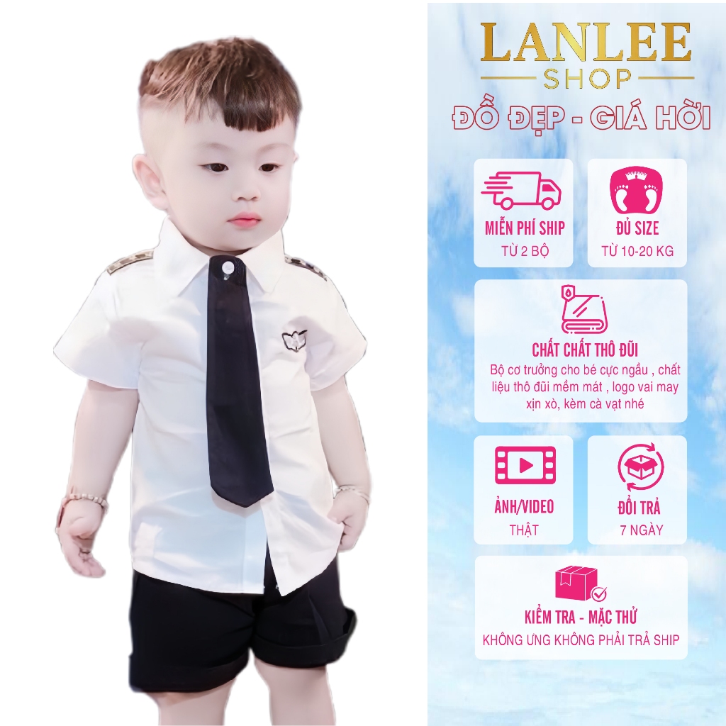 Đồ Bộ Bé Trai Mùa Hè 𝗟𝗮𝗻𝗹𝗲𝗲 𝗦𝗵𝗼𝗽 Mã PC