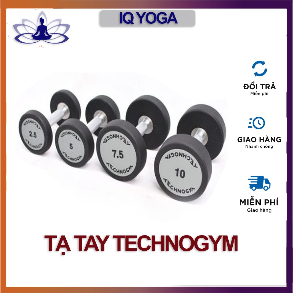 Tạ Tay Technogym ( 2,5kg- 5kg- 7,5kg -10kg ) Hỗ Trợ Tập Gym và các bài tập cơ